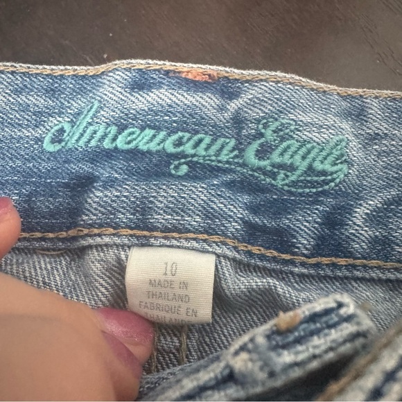 Vintage Mini Skirt denim 90s streetwear rave western 10 y2k - Picture 4 of 7